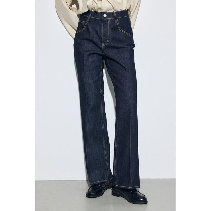 AZUL DENIM センタープレスフレアデニム ショート丈 | AZUL BY MOUSSY | 詳細画像16 