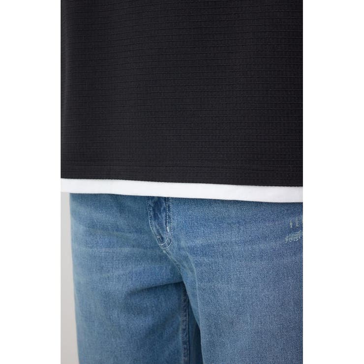 フェイクレイヤードジャガードTシャツ | AZUL BY MOUSSY | 詳細画像20 