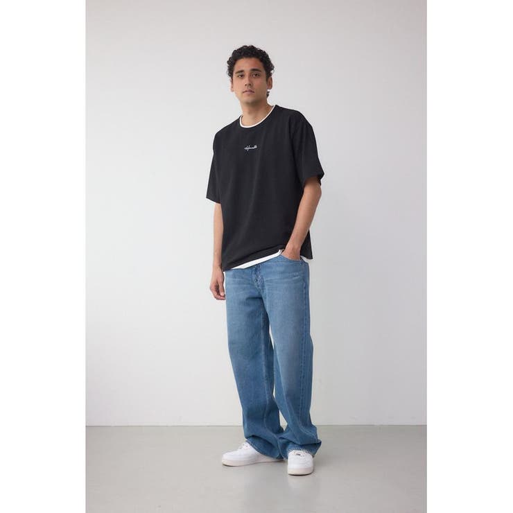 フェイクレイヤードジャガードTシャツ | AZUL BY MOUSSY | 詳細画像14 