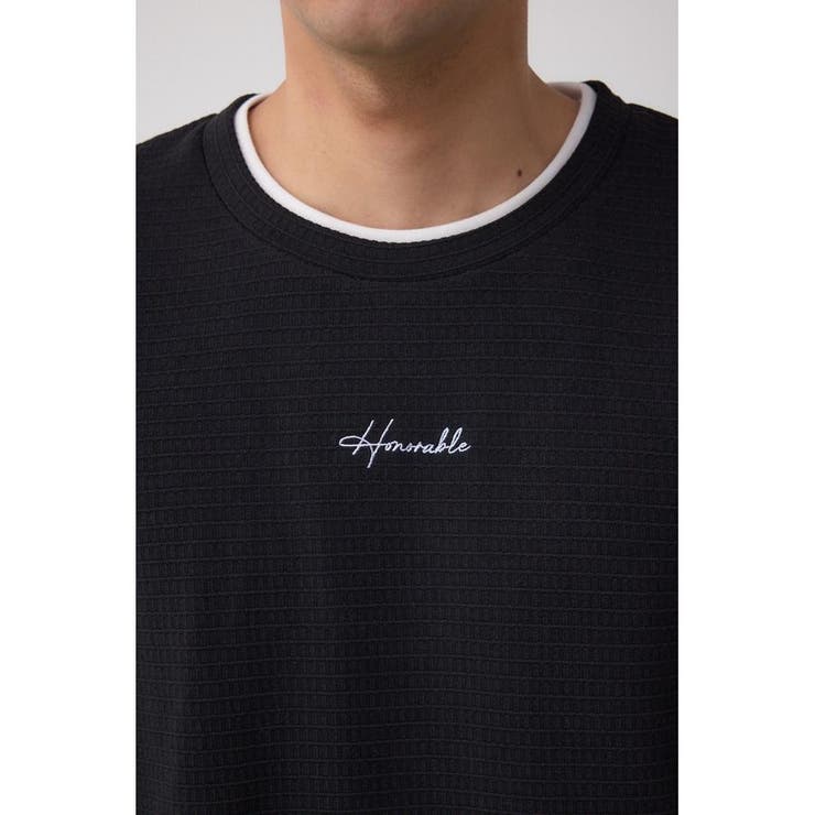 フェイクレイヤードジャガードTシャツ | AZUL BY MOUSSY | 詳細画像18 