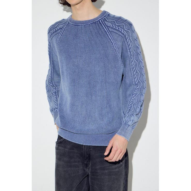 ヴィンテージウォッシュニットトップス | AZUL BY MOUSSY | 詳細画像12 