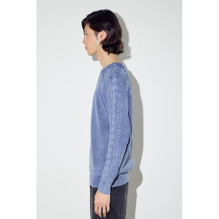 ヴィンテージウォッシュニットトップス | AZUL BY MOUSSY | 詳細画像17 