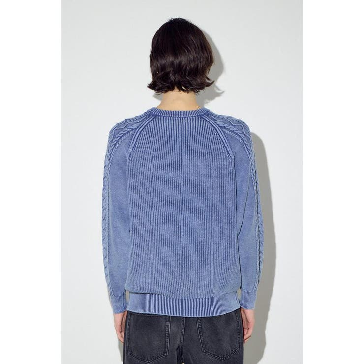 ヴィンテージウォッシュニットトップス | AZUL BY MOUSSY | 詳細画像18 