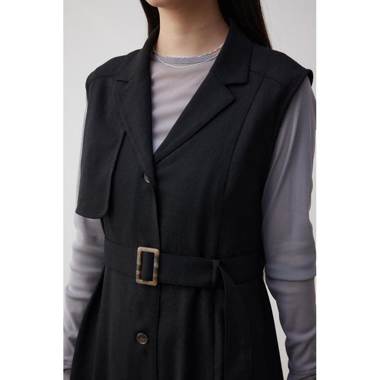 リネンライクジレワンピース | AZUL BY MOUSSY | 詳細画像9 