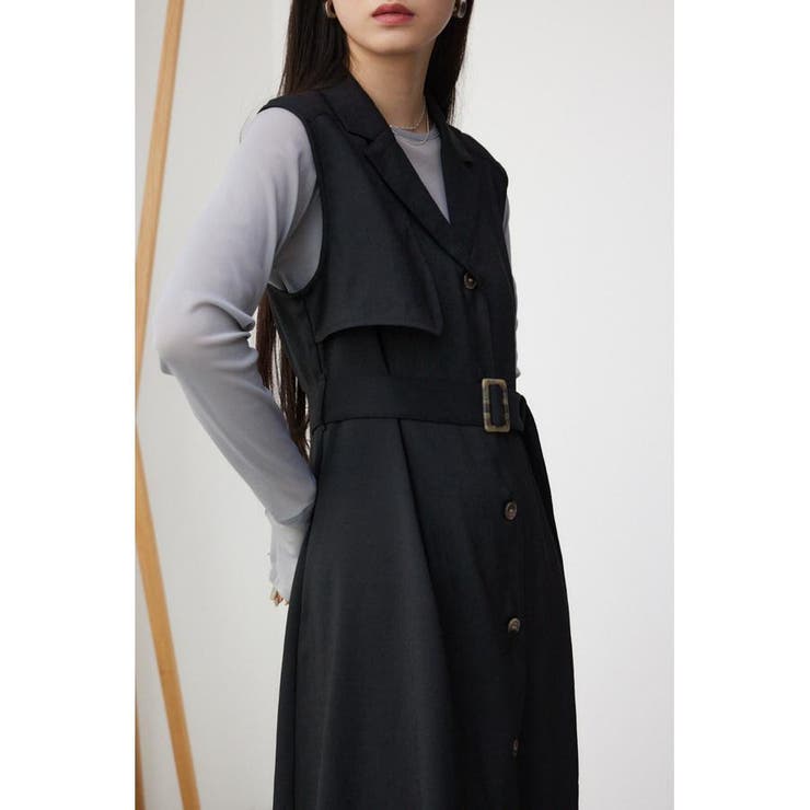 リネンライクジレワンピース | AZUL BY MOUSSY | 詳細画像2 