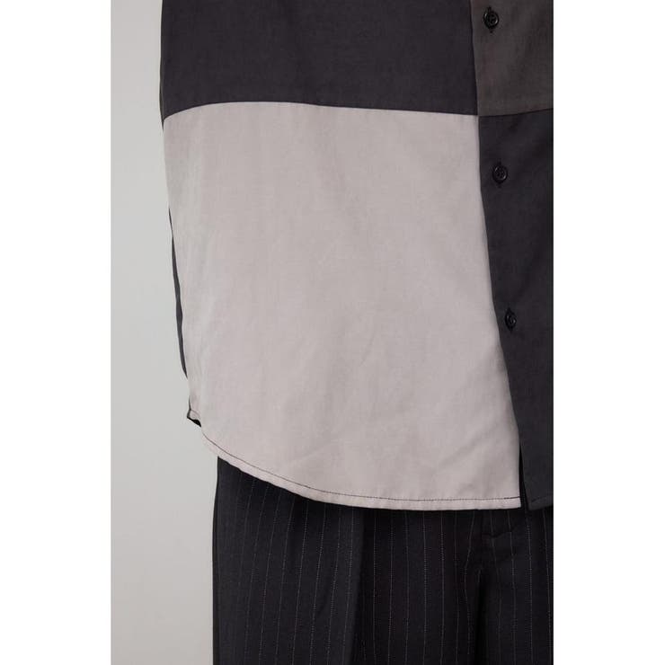 パネルスウィッチングフェイクスウェードシャツ | AZUL BY MOUSSY | 詳細画像11 