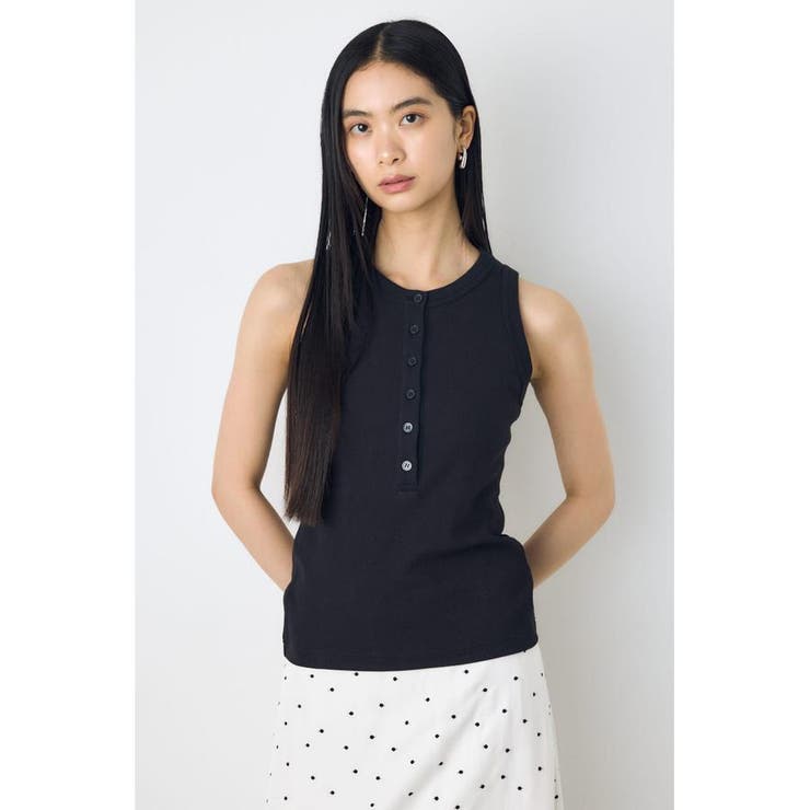 ヘンリーネックタンクトップ | AZUL BY MOUSSY | 詳細画像9 