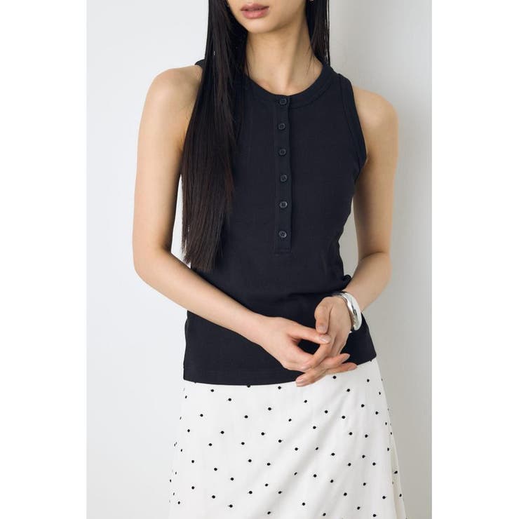 ヘンリーネックタンクトップ | AZUL BY MOUSSY | 詳細画像10 