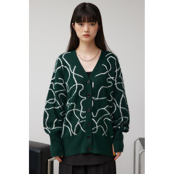 ライン柄ニットカーディガン | AZUL BY MOUSSY | 詳細画像17 