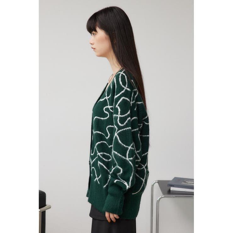 ライン柄ニットカーディガン | AZUL BY MOUSSY | 詳細画像18 