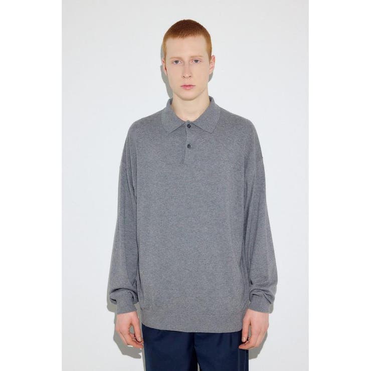 カシミヤミックスポロカラーニットトップス | AZUL BY MOUSSY | 詳細画像30 