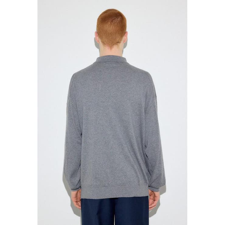 カシミヤミックスポロカラーニットトップス | AZUL BY MOUSSY | 詳細画像32 