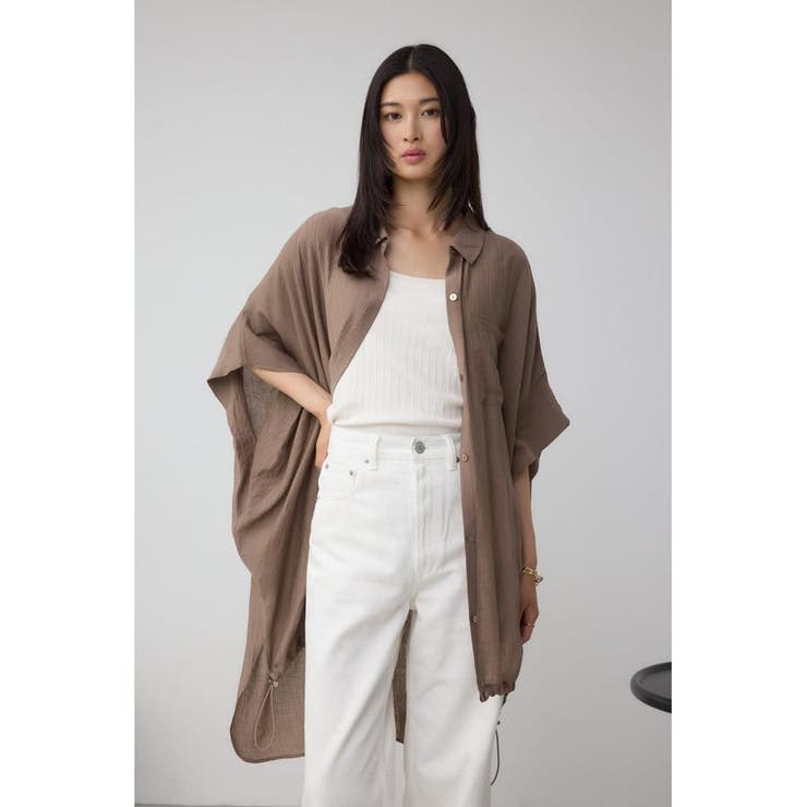 C/T冷感 裾ドロストドルマンルーズシャツ | AZUL BY MOUSSY | 詳細画像29 