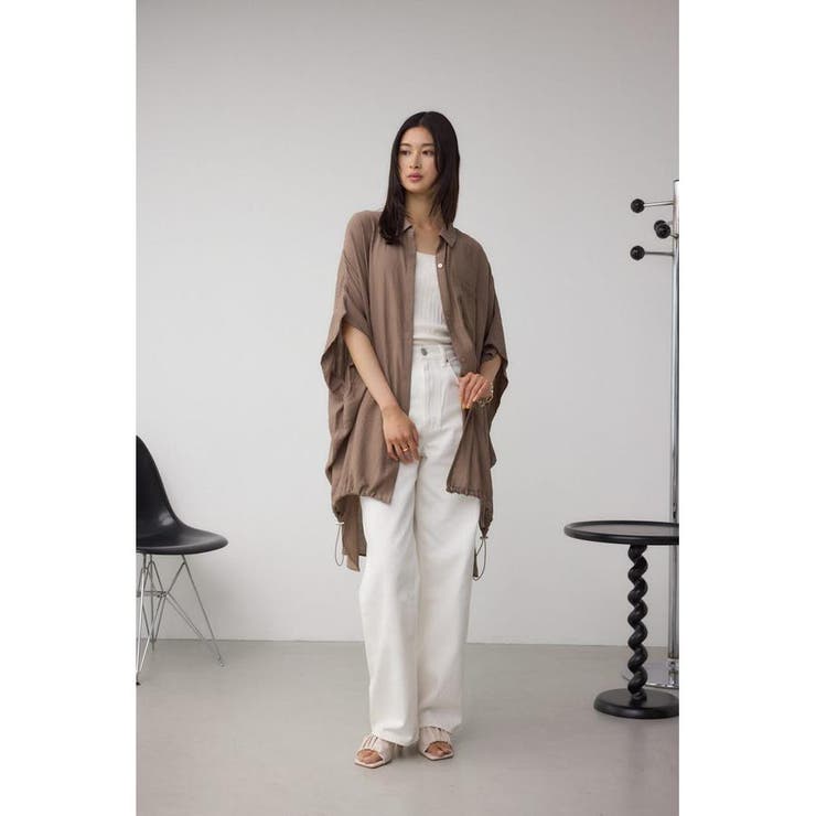 C/T冷感 裾ドロストドルマンルーズシャツ | AZUL BY MOUSSY | 詳細画像30 