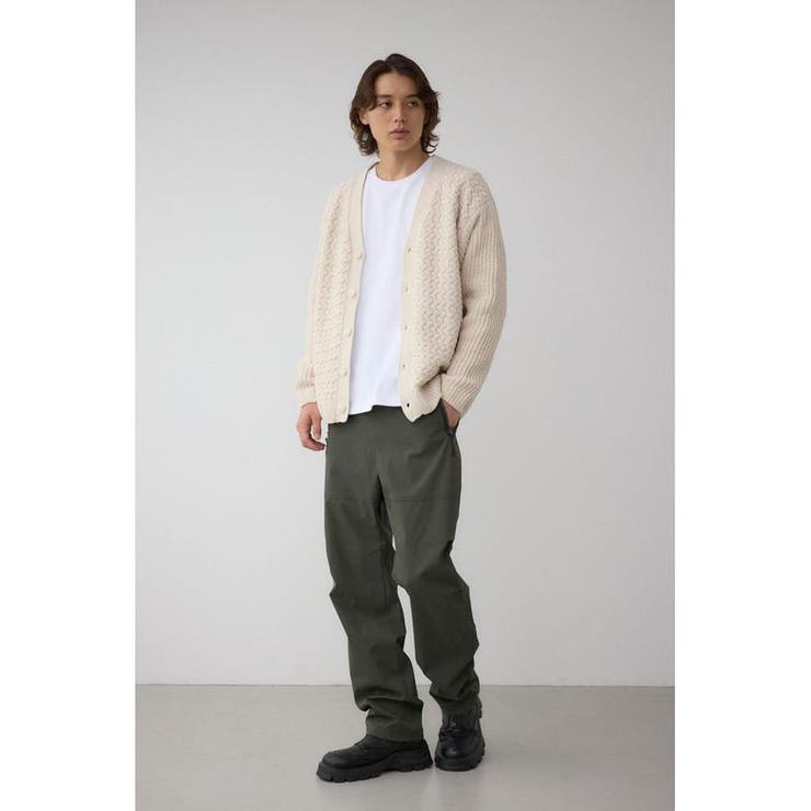 バスケット編みマットモールカーディガン | AZUL BY MOUSSY | 詳細画像4 