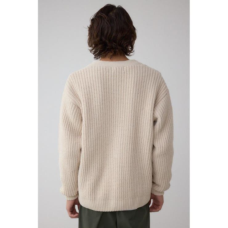 バスケット編みマットモールカーディガン | AZUL BY MOUSSY | 詳細画像7 