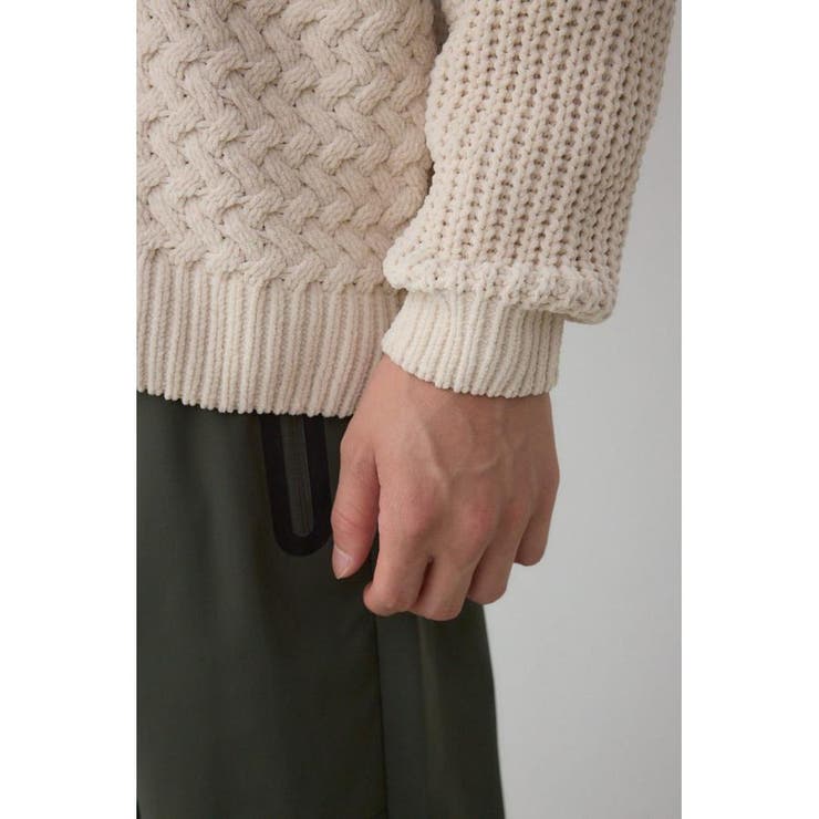 バスケット編みマットモールカーディガン | AZUL BY MOUSSY | 詳細画像10 