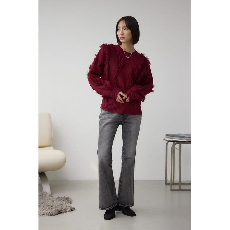 フリンジデザインニットトップス | AZUL BY MOUSSY | 詳細画像34 