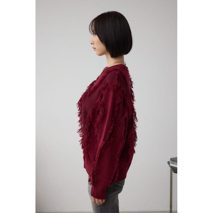 フリンジデザインニットトップス | AZUL BY MOUSSY | 詳細画像36 