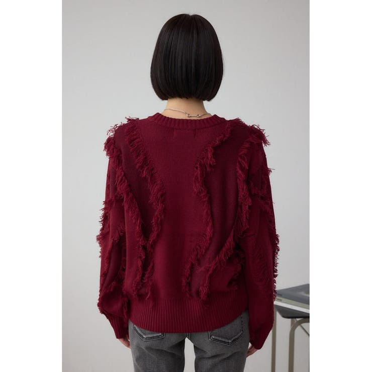 フリンジデザインニットトップス | AZUL BY MOUSSY | 詳細画像37 