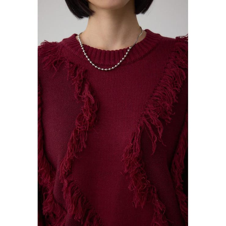 フリンジデザインニットトップス | AZUL BY MOUSSY | 詳細画像38 