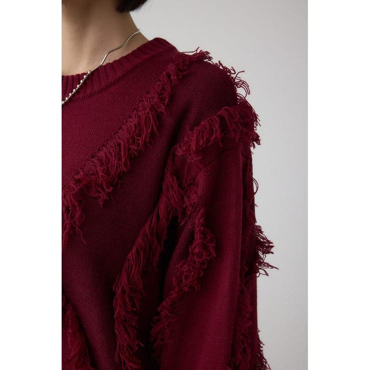 フリンジデザインニットトップス | AZUL BY MOUSSY | 詳細画像39 