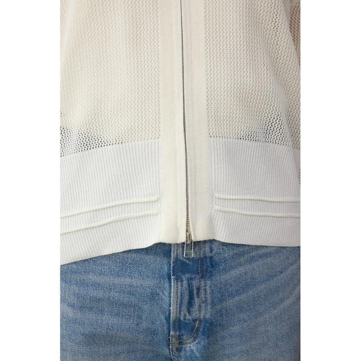 Wジップメッシュニットカーディガン | AZUL BY MOUSSY | 詳細画像11 
