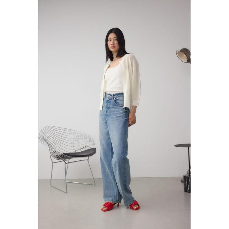 Wジップメッシュニットカーディガン | AZUL BY MOUSSY | 詳細画像4 