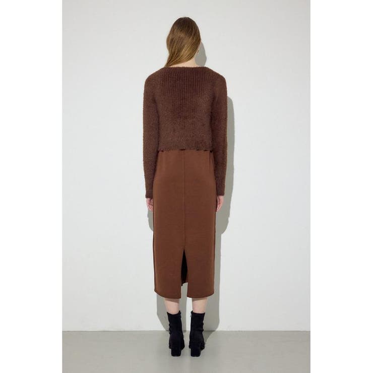 Wジップシャギーカーデセットニットワンピース | AZUL BY MOUSSY | 詳細画像21 