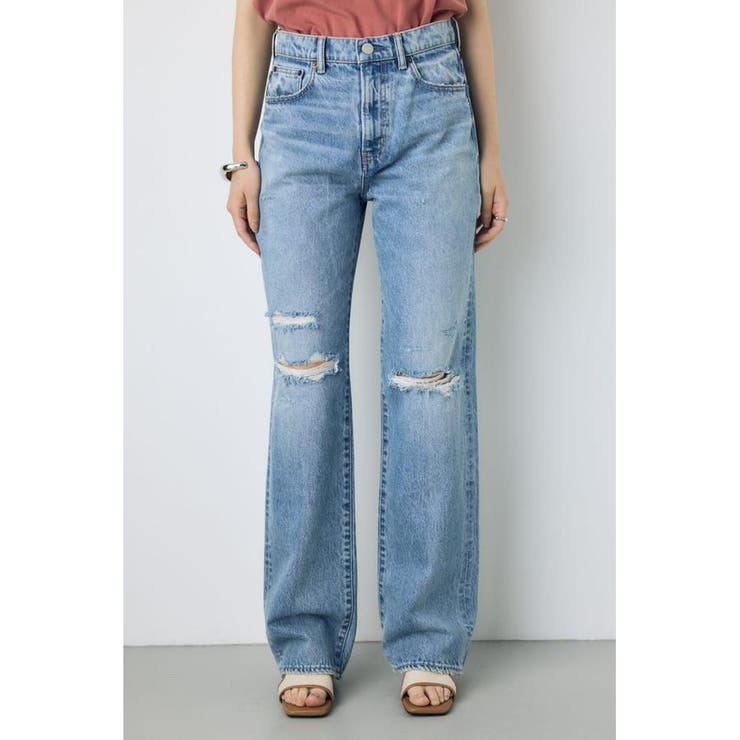 AZUL DENIM ダメージストレートデニム ロング丈 | AZUL BY MOUSSY | 詳細画像13 