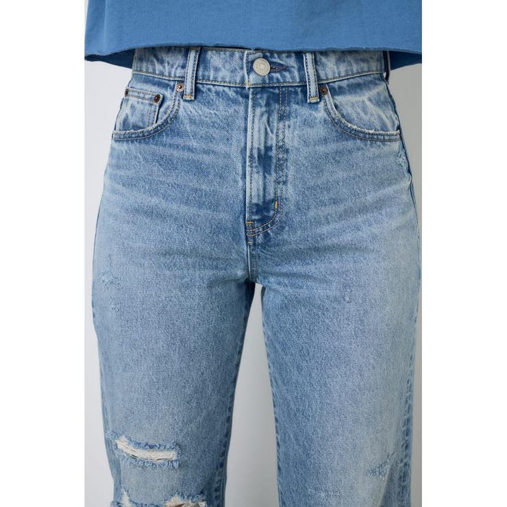 AZUL DENIM ダメージストレートデニム ロング丈 | AZUL BY MOUSSY | 詳細画像16 