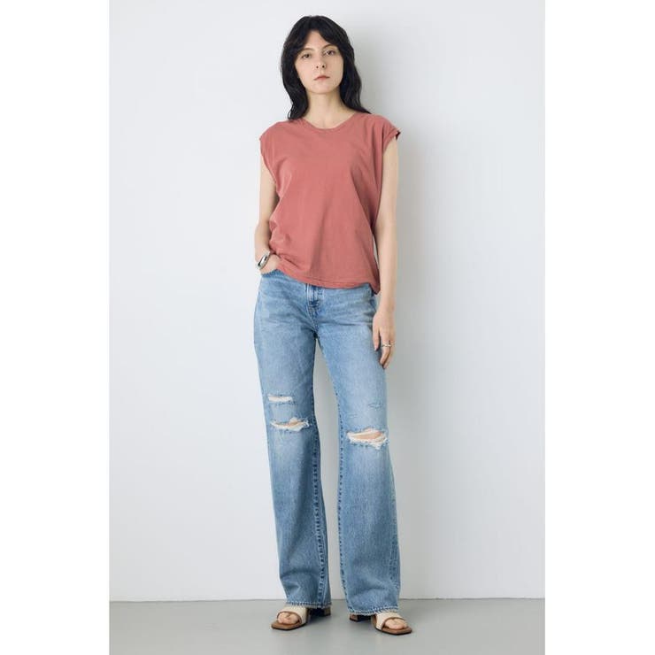 AZUL DENIM ダメージストレートデニム ロング丈 | AZUL BY MOUSSY | 詳細画像20 