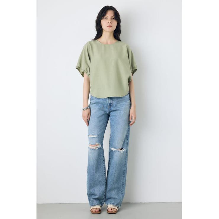 AZUL DENIM ダメージストレートデニム ロング丈 | AZUL BY MOUSSY | 詳細画像22 