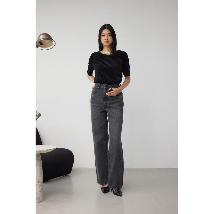 AZUL DENIM ハイウエストワイドロング丈 | AZUL BY MOUSSY | 詳細画像3 