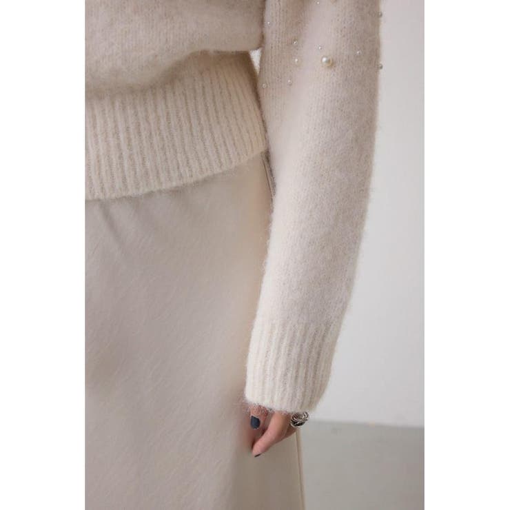 パールビジューニットトップス | AZUL BY MOUSSY | 詳細画像9 