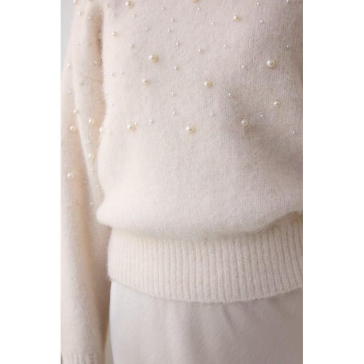 パールビジューニットトップス | AZUL BY MOUSSY | 詳細画像10 