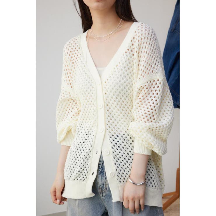 メッシュカーデ[品番：AZLW0021771]｜AZUL BY MOUSSY（アズール