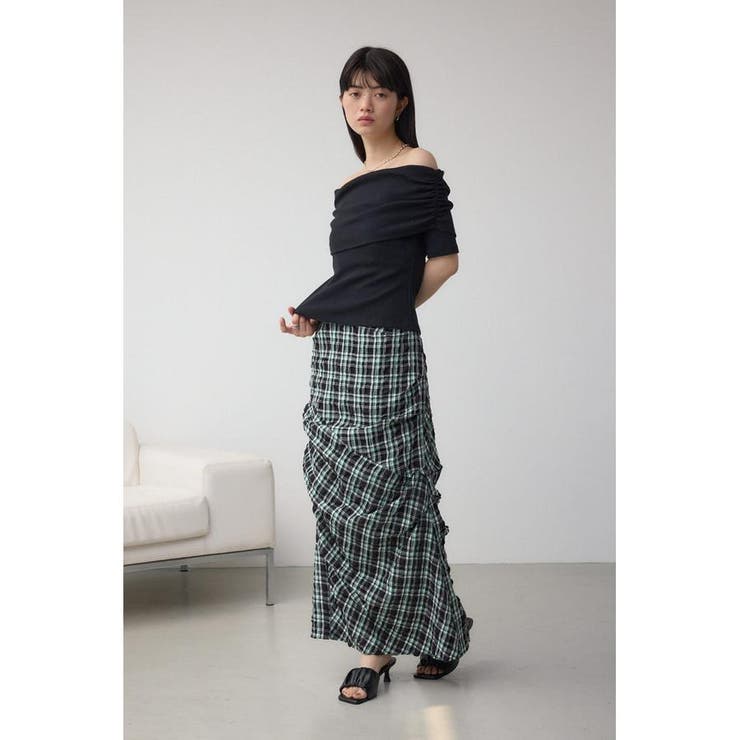 タックドレープチェックスカート | AZUL BY MOUSSY | 詳細画像14 