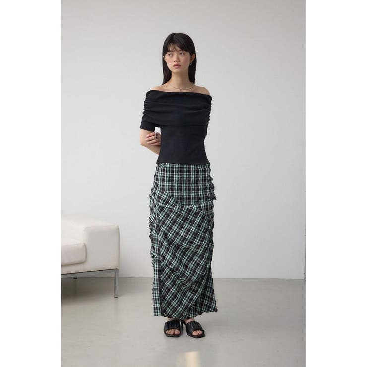 タックドレープチェックスカート | AZUL BY MOUSSY | 詳細画像15 