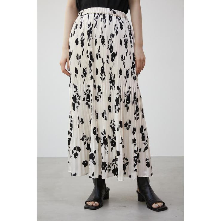 FLOWER PLEATS LONG SKIRT[品番：AZLW0020719]｜AZUL BY MOUSSY