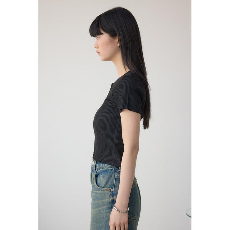 Wジップショートスリーブ配色リブプルオーバー | AZUL BY MOUSSY | 詳細画像16 