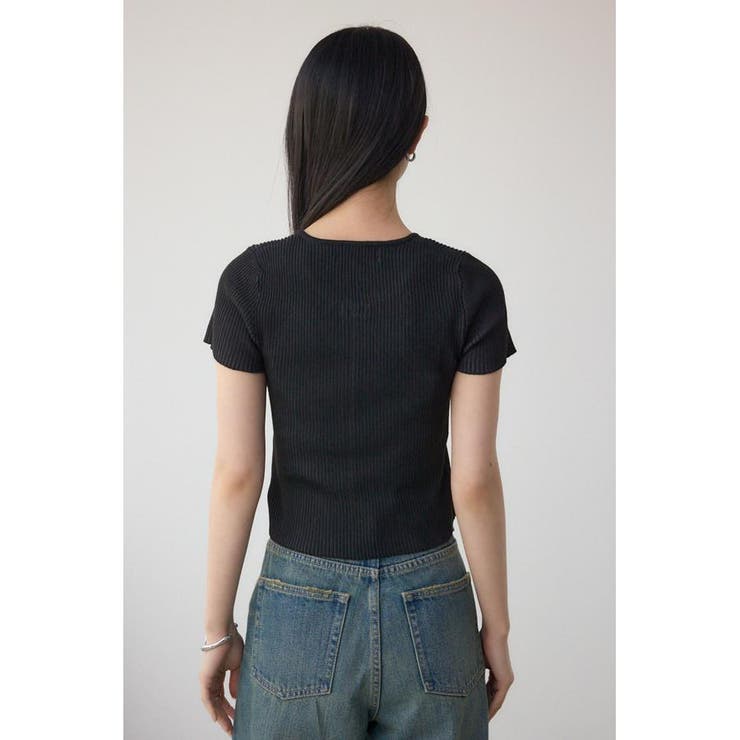 Wジップショートスリーブ配色リブプルオーバー | AZUL BY MOUSSY | 詳細画像17 