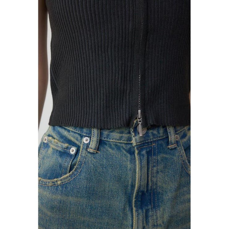 Wジップショートスリーブ配色リブプルオーバー | AZUL BY MOUSSY | 詳細画像21 