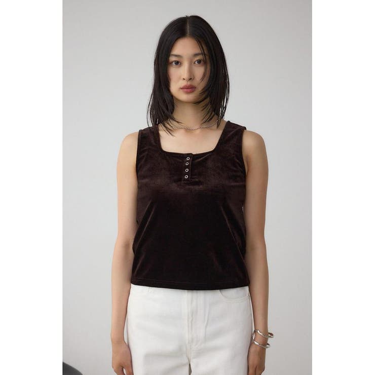 ベロアタンクトップ | AZUL BY MOUSSY | 詳細画像16 