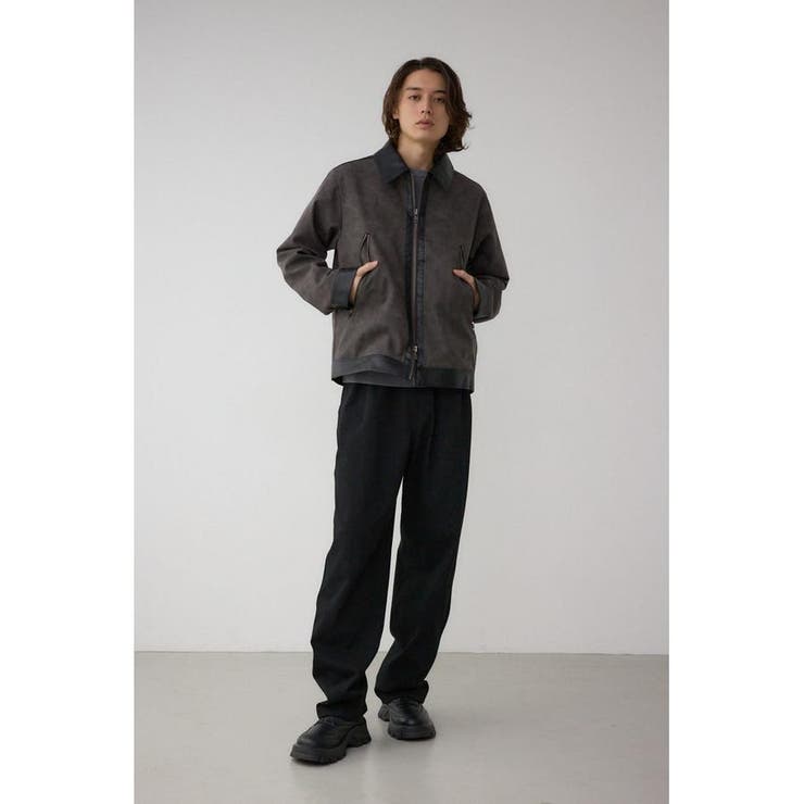 切替合皮ブルゾン | AZUL BY MOUSSY | 詳細画像4 