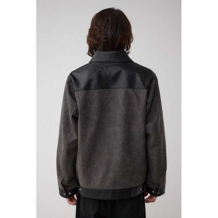 切替合皮ブルゾン | AZUL BY MOUSSY | 詳細画像7 