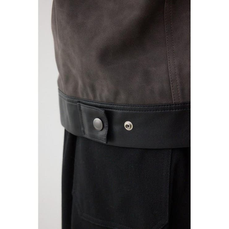 切替合皮ブルゾン | AZUL BY MOUSSY | 詳細画像15 