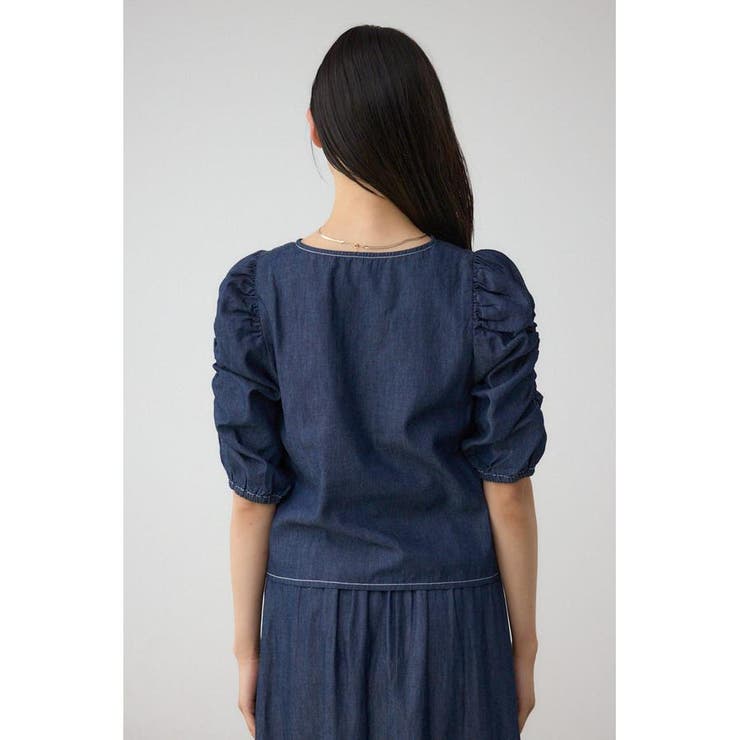 フロントギャザースリーブブラウス | AZUL BY MOUSSY | 詳細画像17 