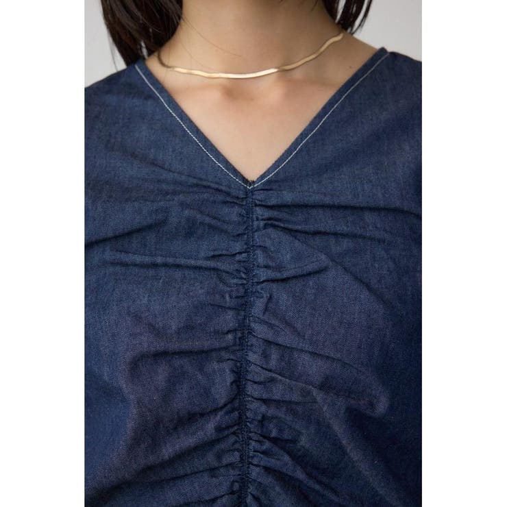 フロントギャザースリーブブラウス | AZUL BY MOUSSY | 詳細画像18 