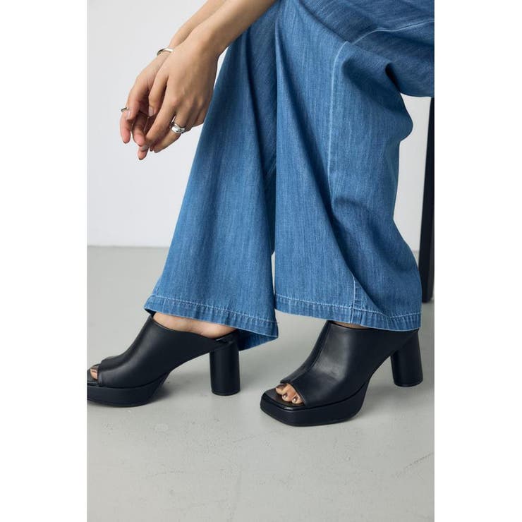 スクエアトゥプラットフォームミュールサンダル | AZUL BY MOUSSY | 詳細画像3 